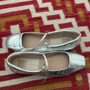 Dolce Vita silver ballet flats